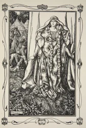 An der Tür stand eine Dame, Illustration aus 